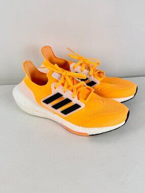 Men's 8.5 -  Adidas UltraBoost 22 Flash Orange Running Shoes - HR1029